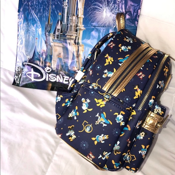 WDW 50th Anniversary Loungefly Backpack - Picture 2 of 4
